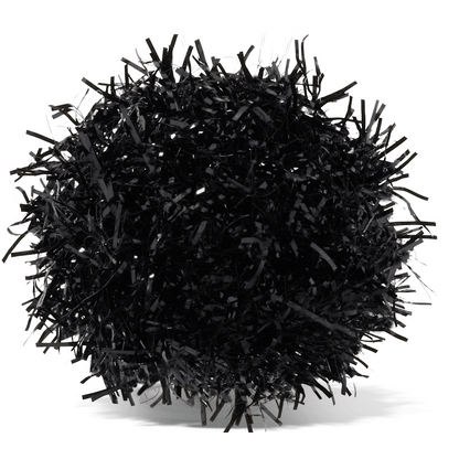 Women / Men Crocs - Black Tinsel Pom Jibbitz™ charms