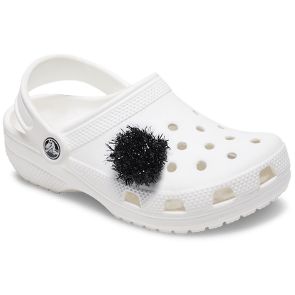 Women / Men Crocs - Black Tinsel Pom Jibbitz™ charms