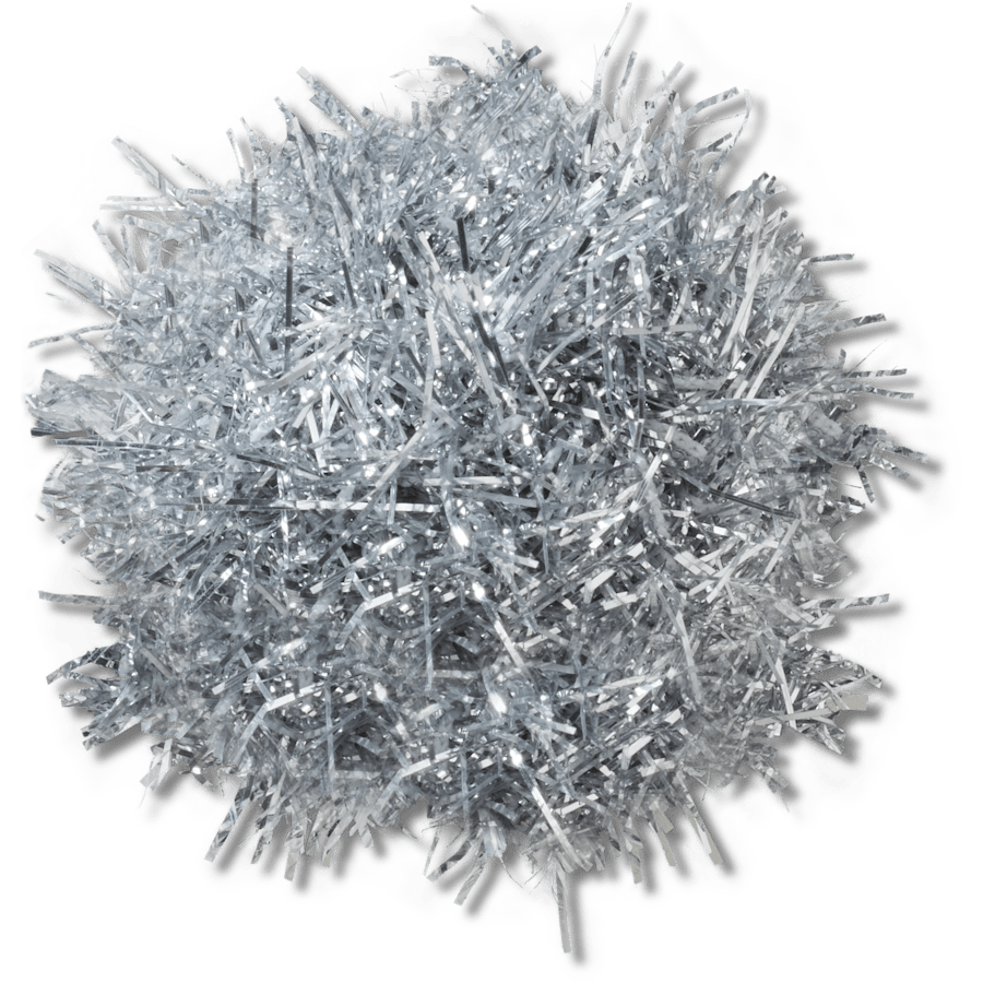 Women / Men Crocs - Silver Tinsel Pom Jibbitz™ charms