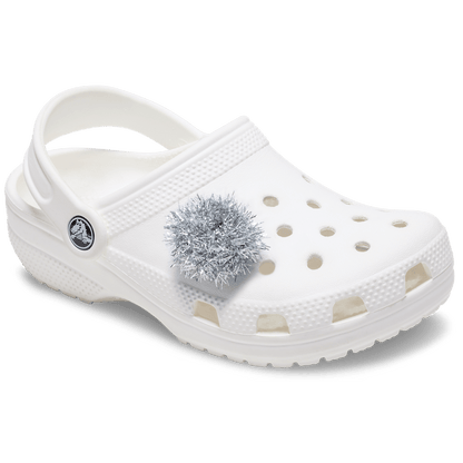 Women / Men Crocs - Silver Tinsel Pom Jibbitz™ charms