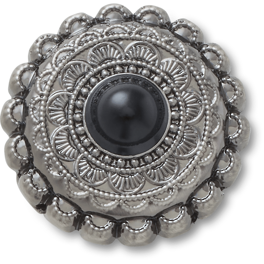 Women / Men Crocs - Silver and Black Emblem Jibbitz™ charms