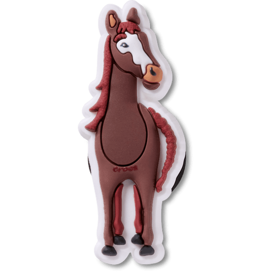 Women / Men Crocs - Brown Horse Jibbitz™ charms