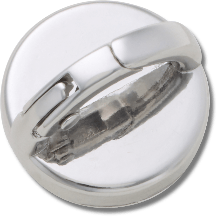 Women / Men Crocs - Silver Interchangeable Stud Jibbitz™ charms