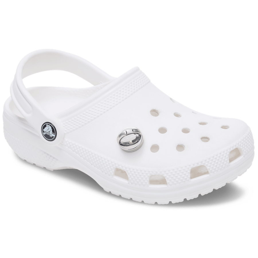 Women / Men Crocs - Silver Interchangeable Stud Jibbitz™ charms