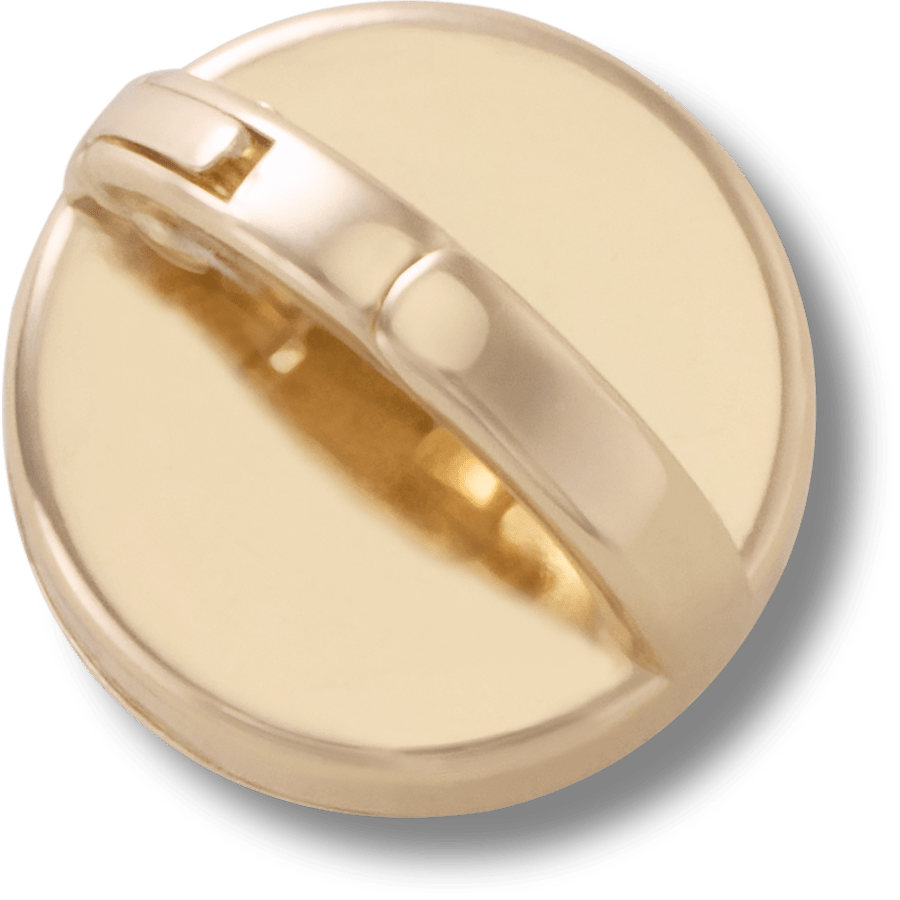 Women / Men Crocs - Gold Interchangeable Stud Jibbitz™ charms