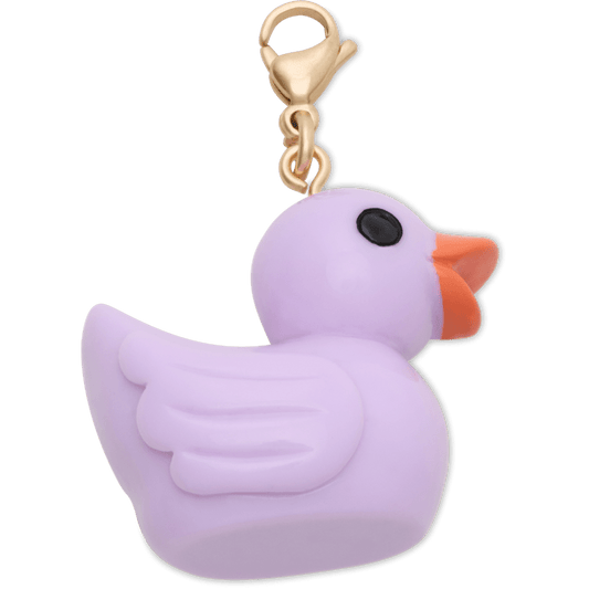 Women / Men / Kids Crocs - Purple Rubber Duck Charm Jibbitz Shoe Charm