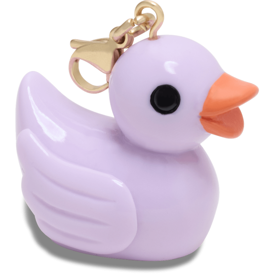 Women / Men / Kids Crocs - Purple Rubber Duck Charm Jibbitz Shoe Charm