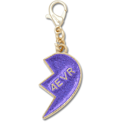 Women / Men / Kids Crocs - Purple Glitter BFF Charm Right Jibbitz Shoe Charm