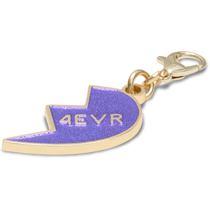 Women / Men / Kids Crocs - Purple Glitter BFF Charm Right Jibbitz Shoe Charm