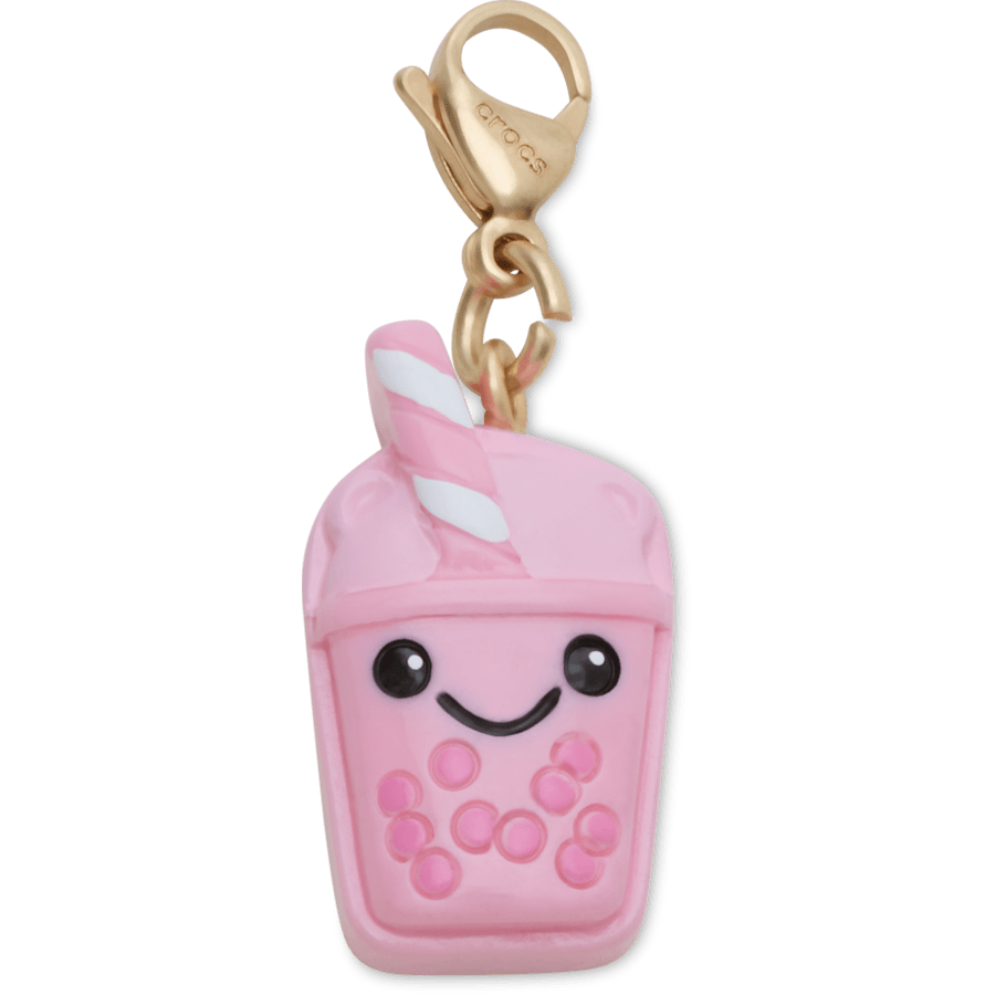 Women / Men / Kids Crocs - Cute Pink Boba Charm Jibbitz Shoe Charm