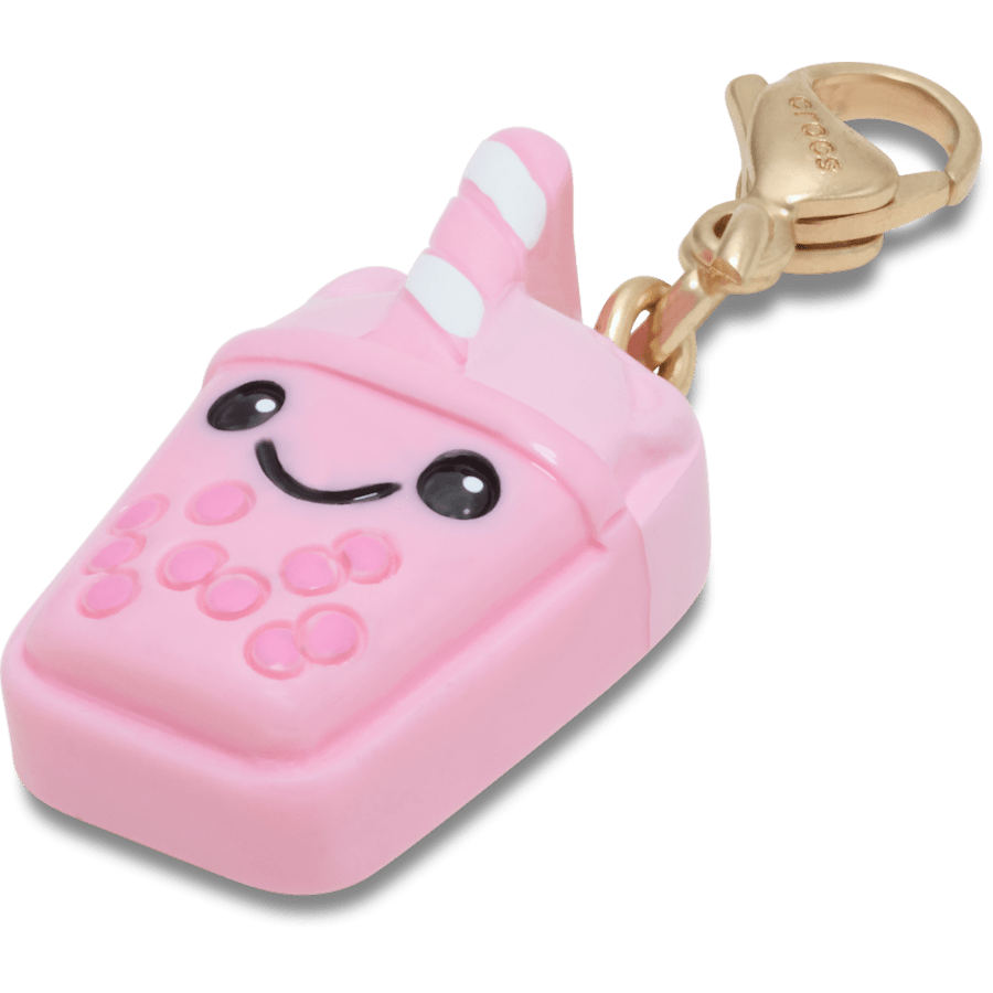 Women / Men / Kids Crocs - Cute Pink Boba Charm Jibbitz Shoe Charm