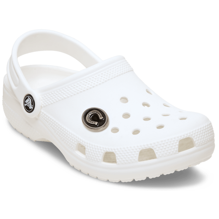 Women / Men Crocs - Silver Horseshoe Jibbitz™ charms