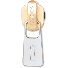 Crocs Gold and Silver Zipper Jibbitz™ charms Women|Men