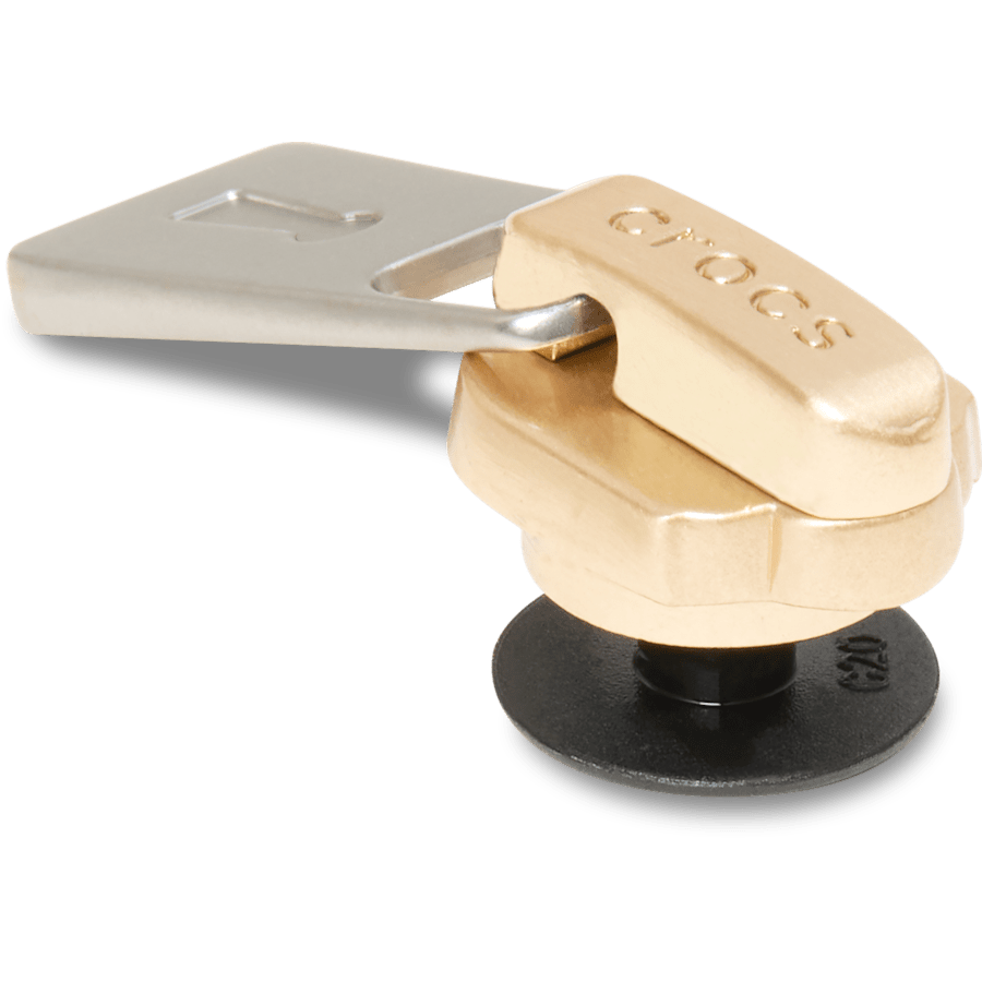 Women / Men Crocs - Gold and Silver Zipper Jibbitz™ charms
