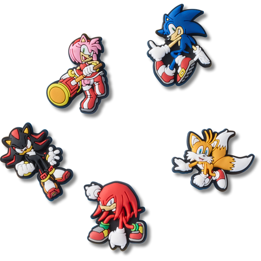 Women / Men / Kids Crocs - Sonic the Hedgehog 5Pck Jibbitz™ charms
