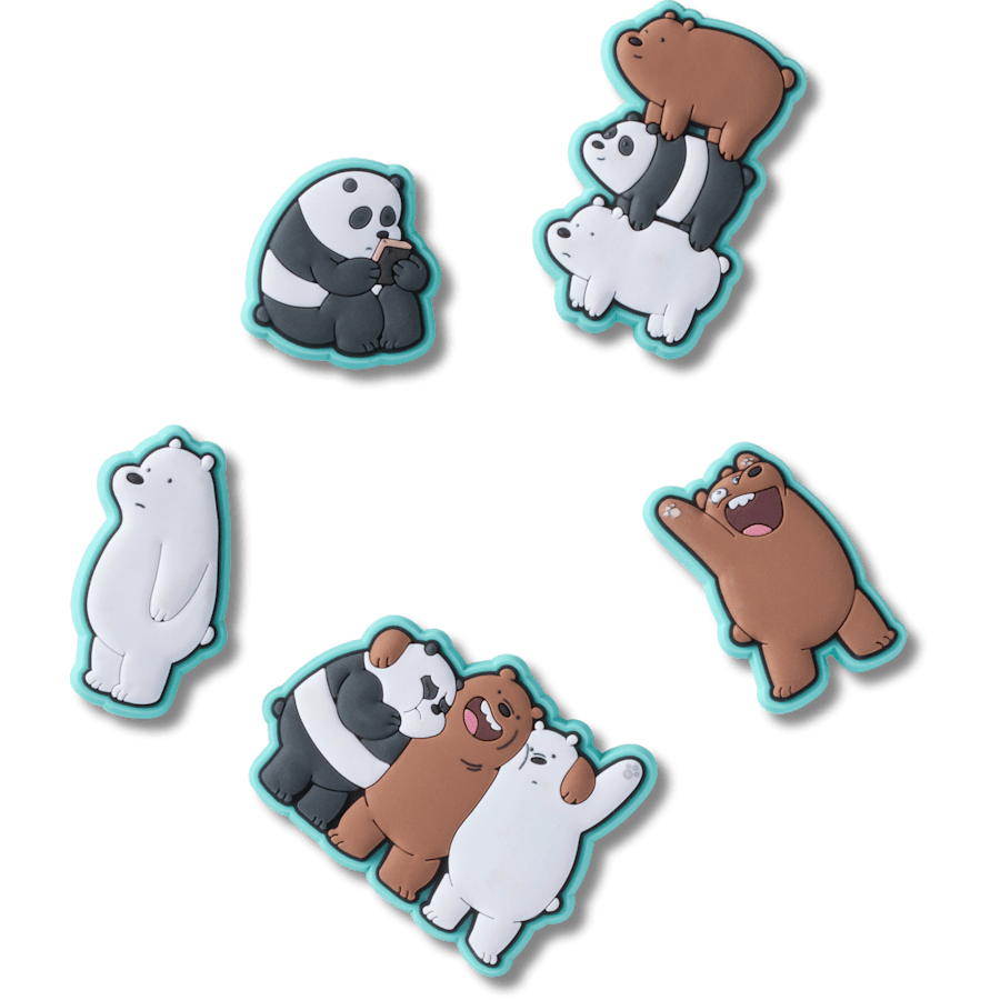 Women / Men Crocs - We Bare Bears 5 Pack  Jibbitz™ charms