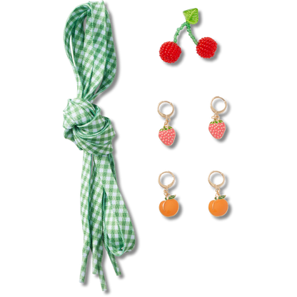 Women / Kids Crocs - Laces and Fresh Fruits Charm Kit Jibbitz™ charms