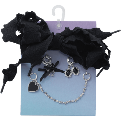 Women / Kids Crocs - Laces and Dainty Bow Charm Kit Jibbitz Shoe Charm