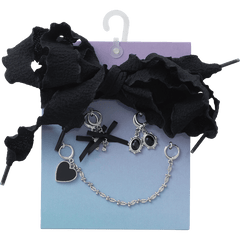 Crocs Laces and Dainty Bow Charm Kit Jibbitz Shoe Charm Women|Kids|Jibbitz™ Charms