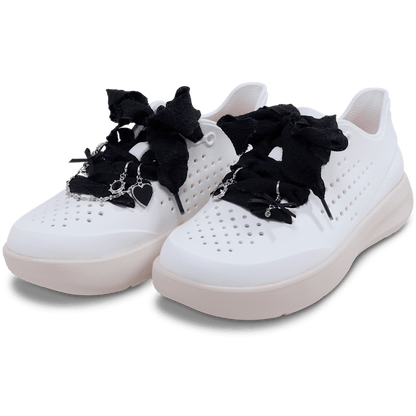 Women / Kids Crocs - Laces and Dainty Bow Charm Kit Jibbitz Shoe Charm