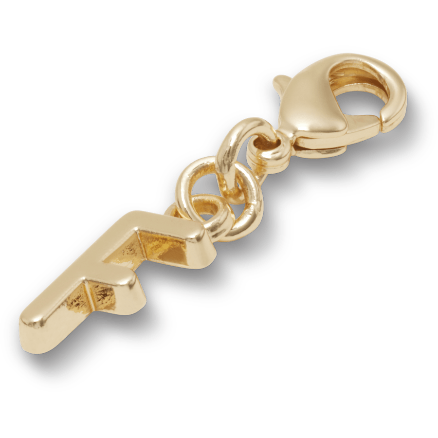 Women / Men / Kids Crocs - Gold Letter F Charm Jibbitz™ charms