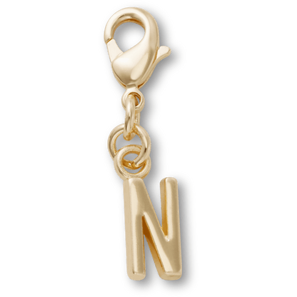 Women / Men / Kids Crocs - Gold Letter N Charm Jibbitz™ charms