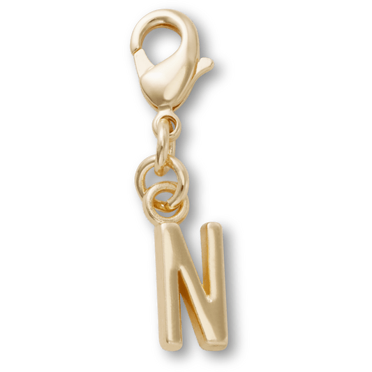 Women / Men / Kids Crocs - Gold Letter N Charm Jibbitz™ charms