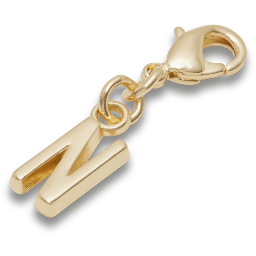 Women / Men / Kids Crocs - Gold Letter N Charm Jibbitz™ charms
