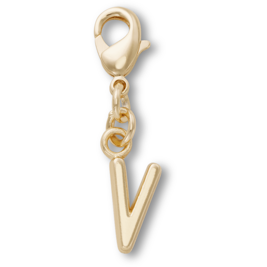 Women / Men / Kids Crocs - Gold Letter V Charm Jibbitz™ charms