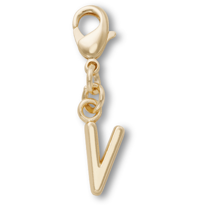 Women / Men / Kids Crocs - Gold Letter V Charm Jibbitz™ charms