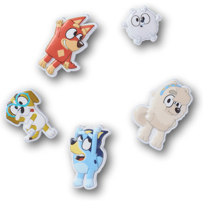Women / Men / Kids Crocs - Bluey 5 Pack Jibbitz Shoe Charm