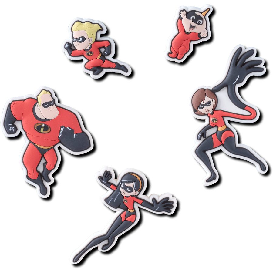 Women / Men Crocs - Pixar Incredibles 5 Pack Jibbitz charm