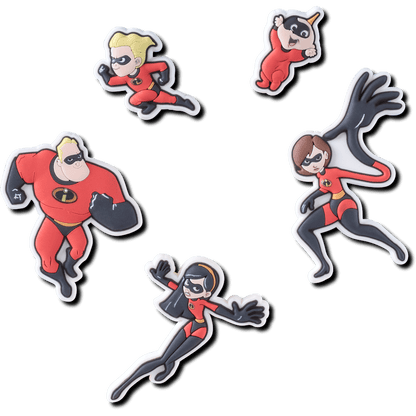 Women / Men Crocs - Pixar Incredibles 5 Pack Jibbitz charm