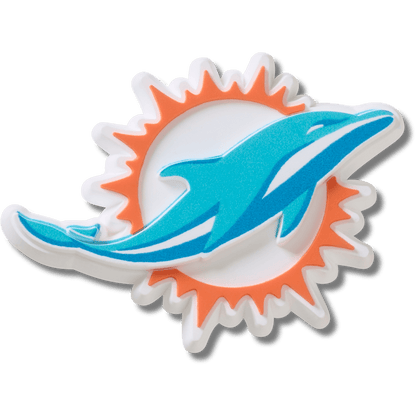 Women / Men Crocs - NFL Miami Dolphins Logo Jibbitz™ charms