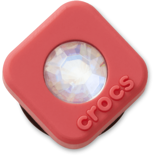 Women / Men Crocs - Red Square PVC SMT Gem Jibbitz™ charms