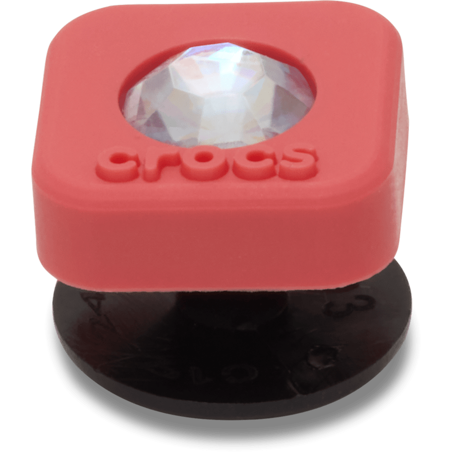 Women / Men Crocs - Red Square PVC SMT Gem Jibbitz™ charms