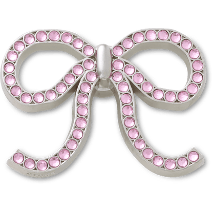 Women / Men Crocs - Pink Glittery Bow Jibbitz™ charms