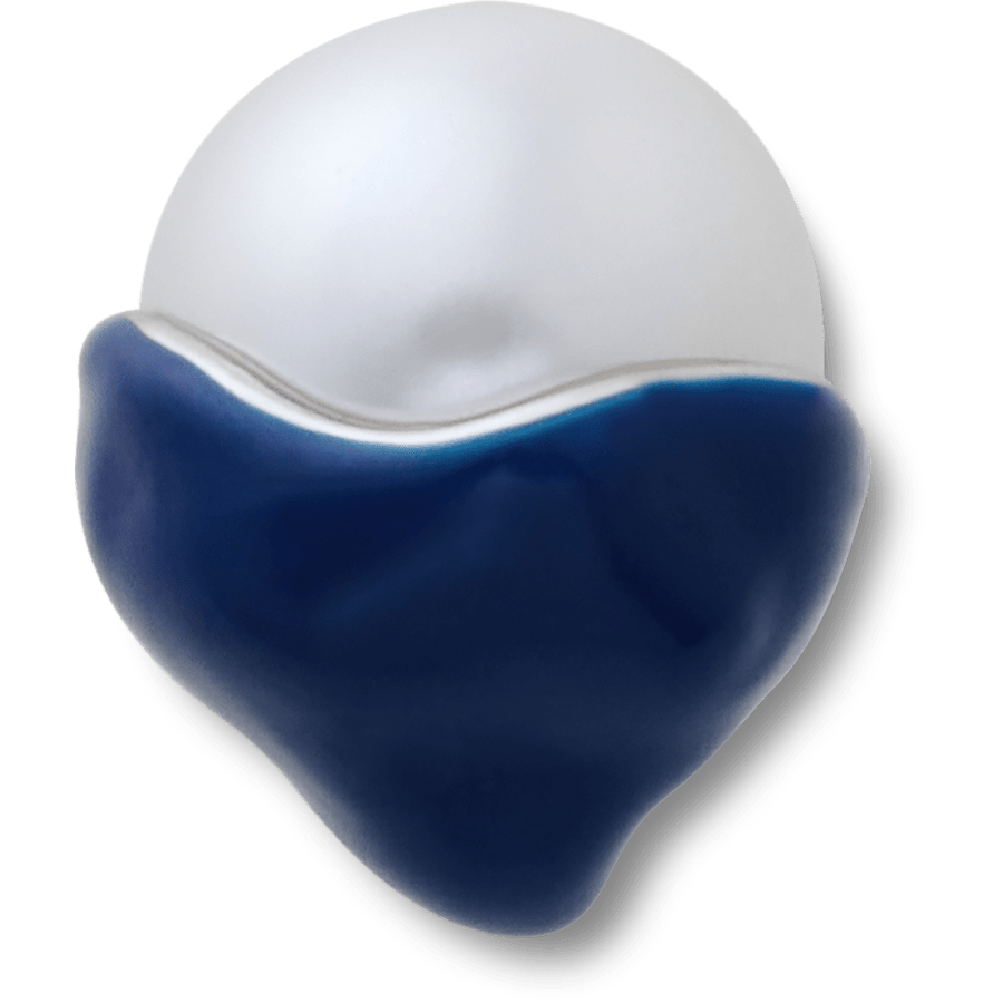 Women / Men Crocs - Blue Dipped Enamel SMT Pearl Jibbitz™ charms