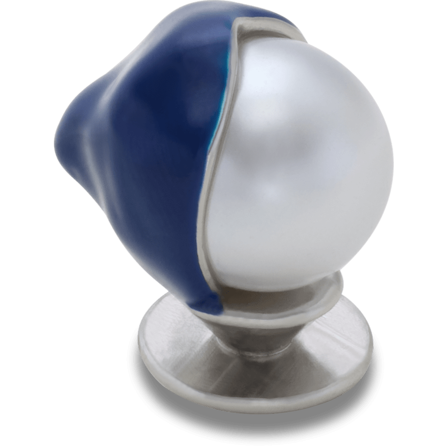 Women / Men Crocs - Blue Dipped Enamel SMT Pearl Jibbitz™ charms