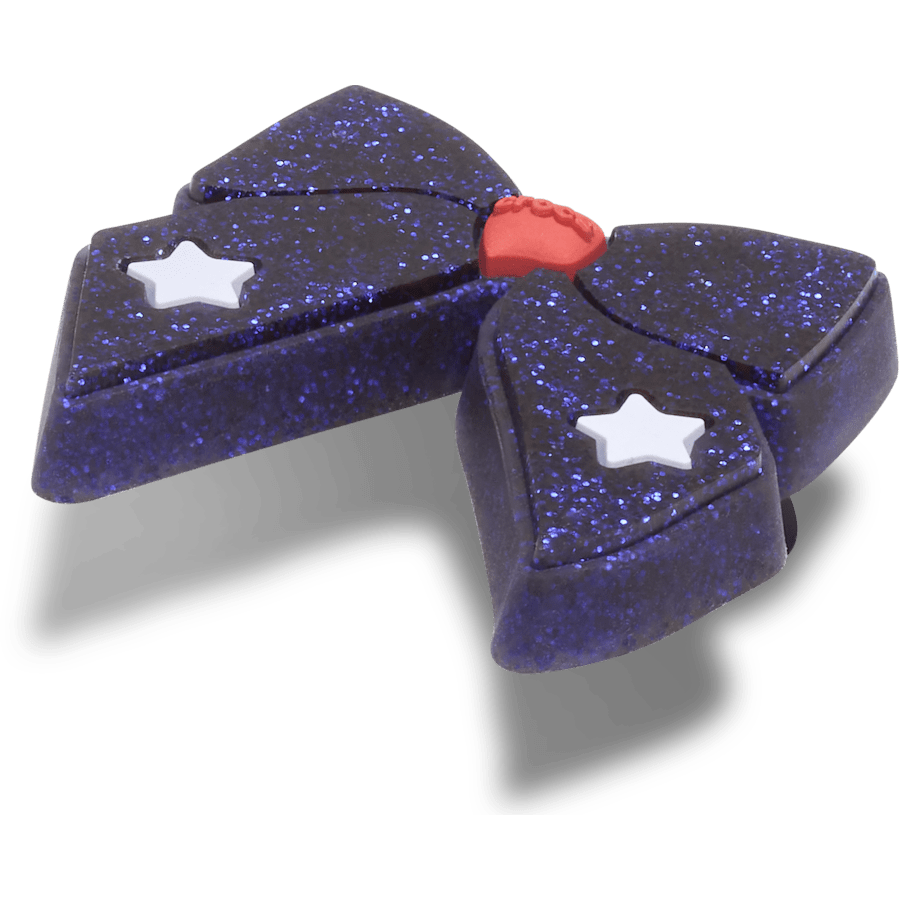 Women / Men Crocs - Glittery Blue Bow Jibbitz™ charms