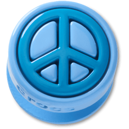 Women / Men Crocs - Blue Peace Sign Icon Jibbitz™ charms