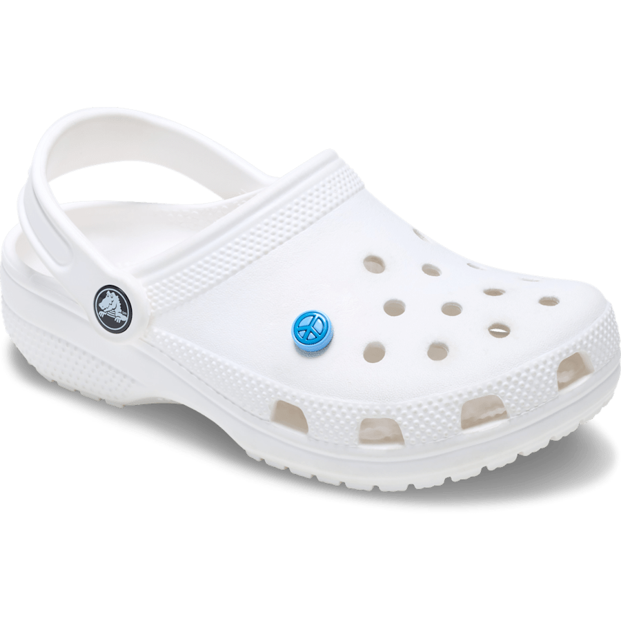 Women / Men Crocs - Blue Peace Sign Icon Jibbitz™ charms