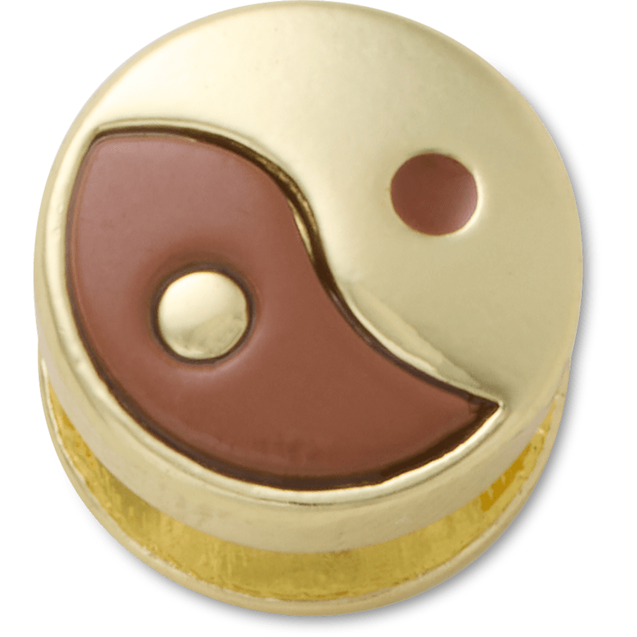 Women / Men Crocs - Brown Yin Yang Icon Jibbitz™ charms