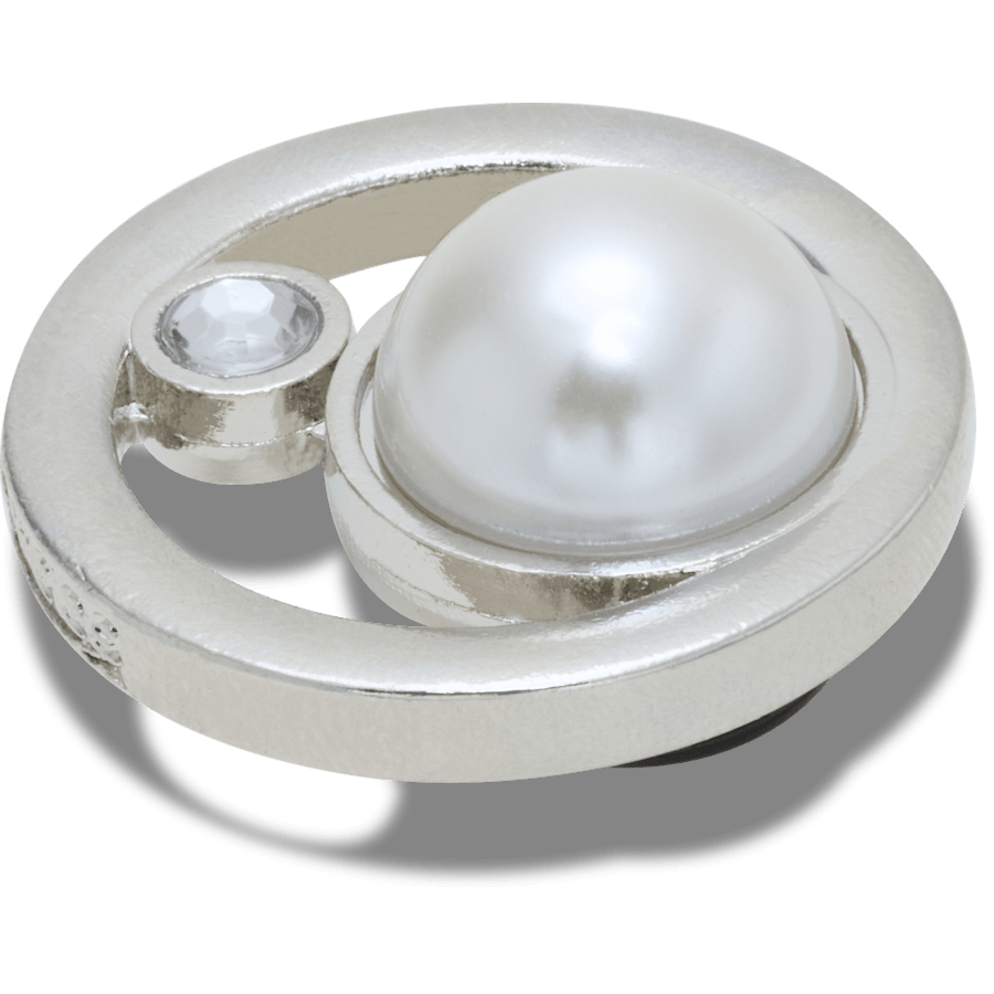 Women / Men Crocs - Silver Ring With Pearl Jibbitz™ charms