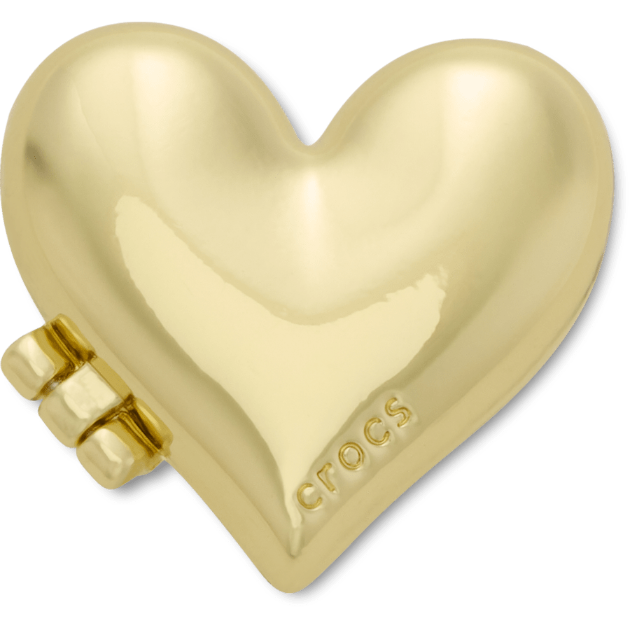 Women / Men Crocs - Gold Bubble Locket Heart Jibbitz™ charms