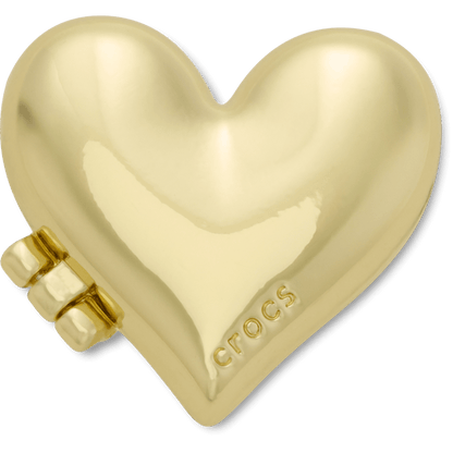 Women / Men Crocs - Gold Bubble Locket Heart Jibbitz™ charms