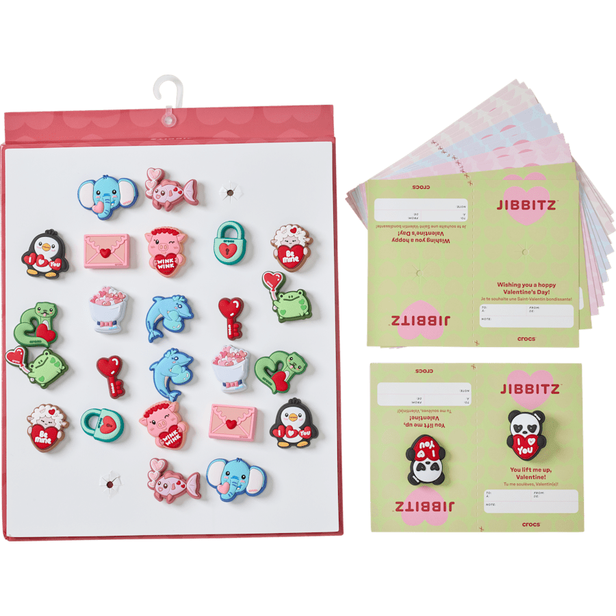 Women / Men Crocs - Valentines Day Card 26 Pack Jibbitz™ charms