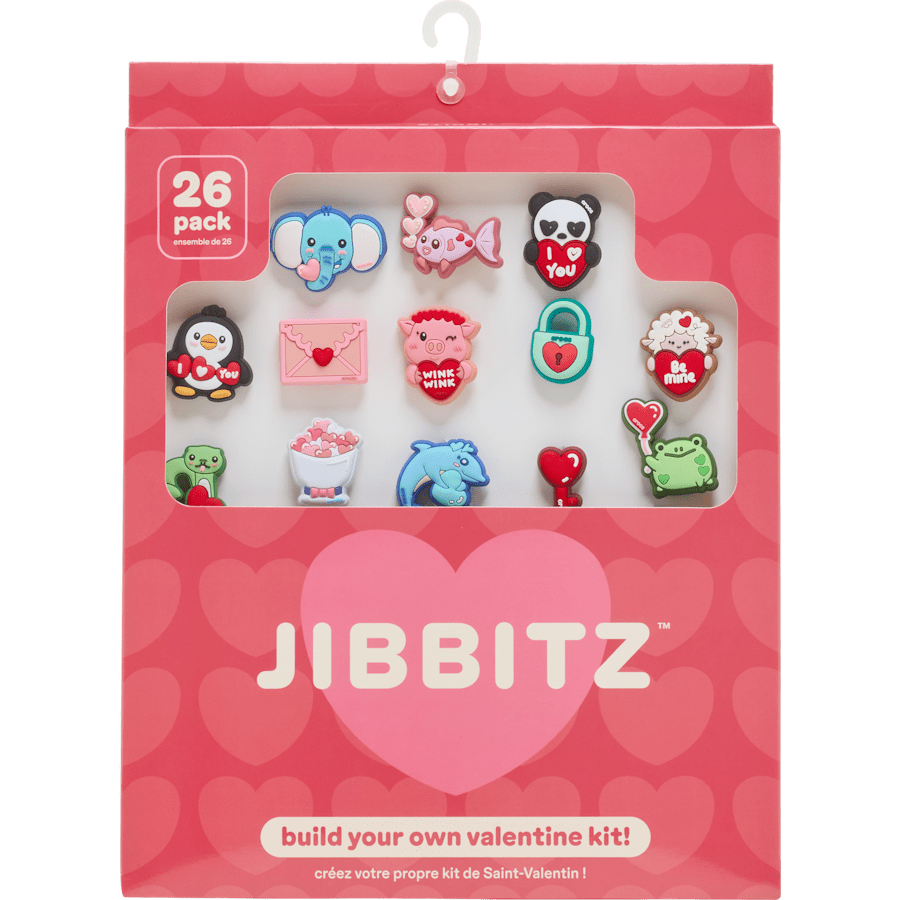 Women / Men Crocs - Valentines Day Card 26 Pack Jibbitz™ charms