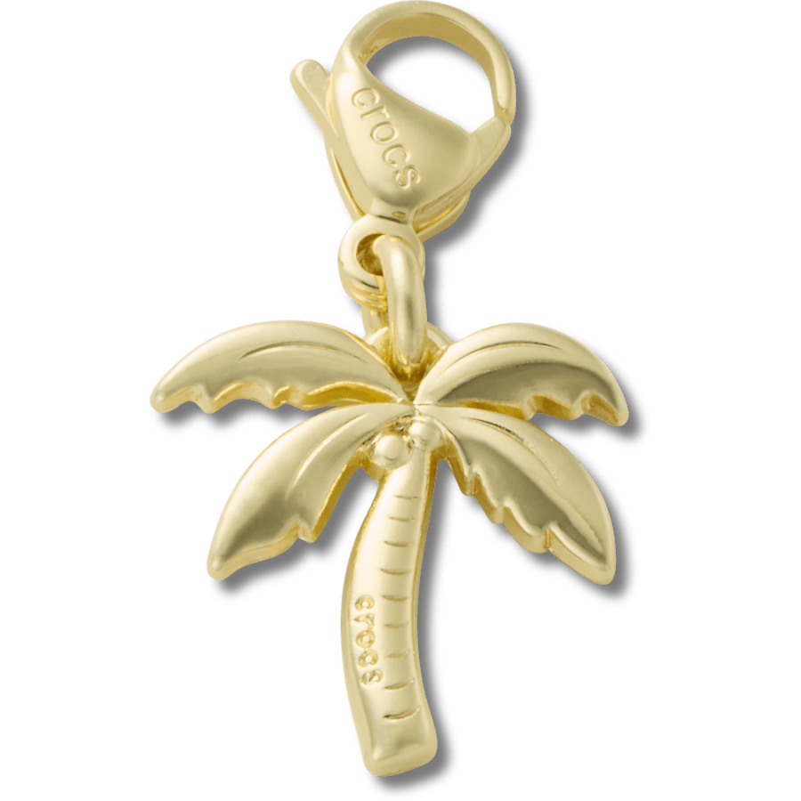 Women / Men / Kids Crocs - Gold Palm Tree Charm Jibbitz charm