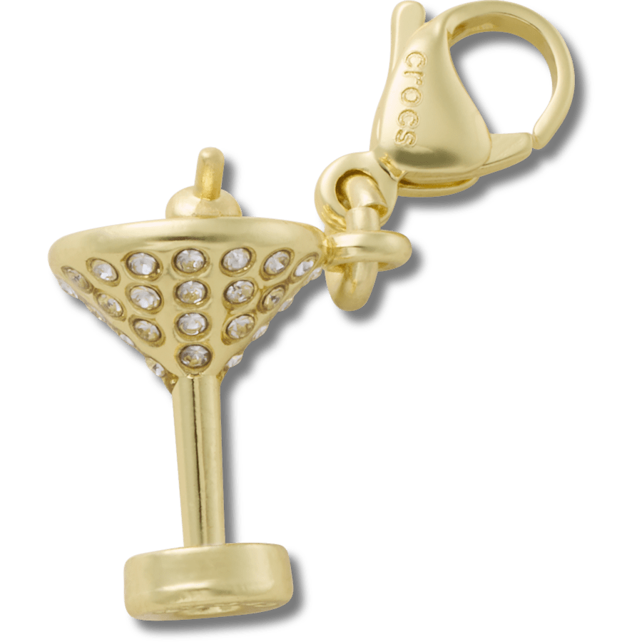 Women / Men / Kids Crocs - Gold Martini Charm Jibbitz charm